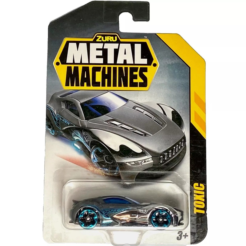 Zuru Metal Machines Toxic Chrome & Gray Exotic 1:64 Model Toy Car NIP 2021